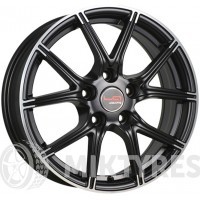 LegeArtis Concept RN528 6.5x16 5x114.3 ET 16 Dia 66.1 (Черный матовый с полированной лицевой поверхностью)